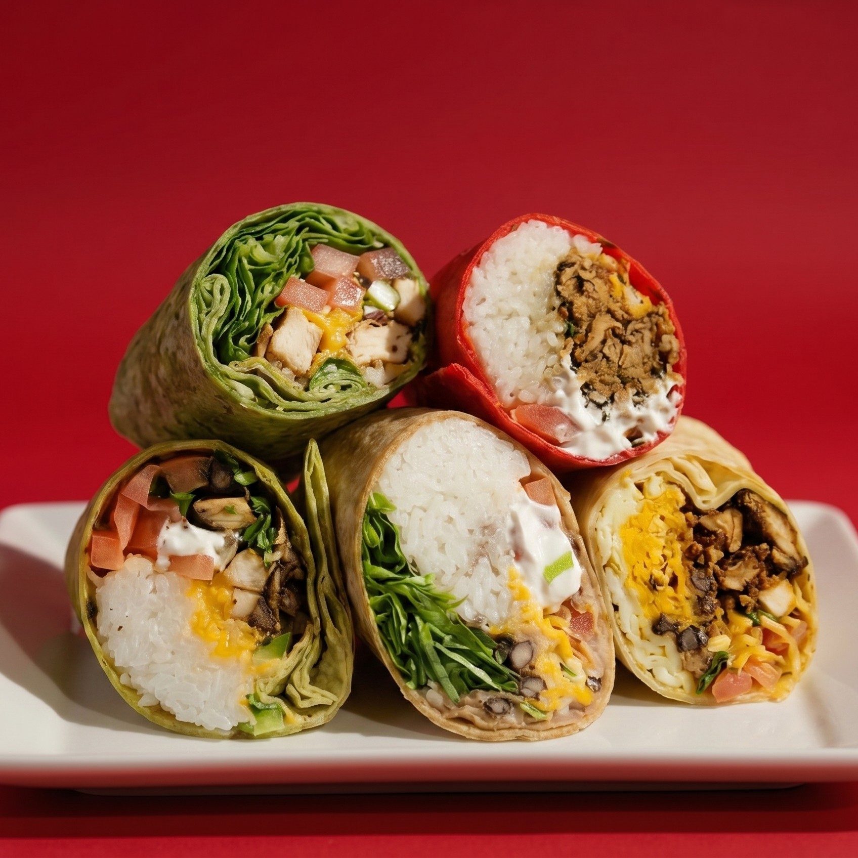 Grilled Vegetables Burrito.